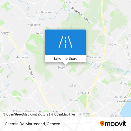 Chemin De Martenand map