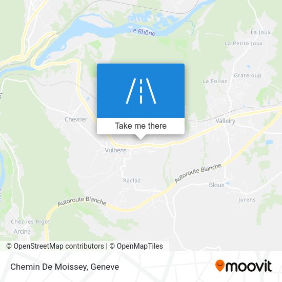 Chemin De Moissey map