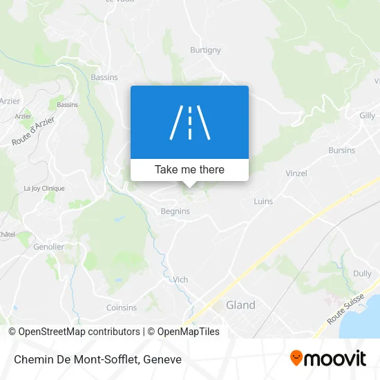 Chemin De Mont-Sofflet map