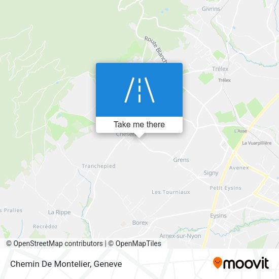 Chemin De Montelier map