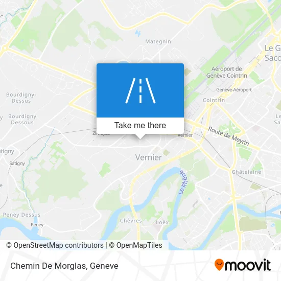 Chemin De Morglas map