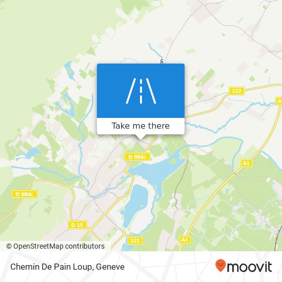 Chemin De Pain Loup map