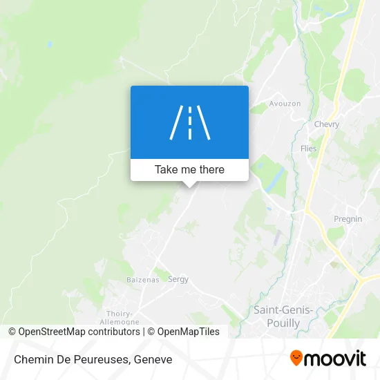 Chemin De Peureuses map