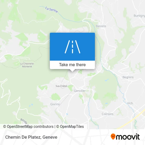 Chemin De Platez map