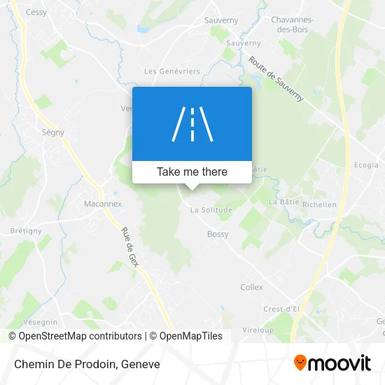 Chemin De Prodoin map