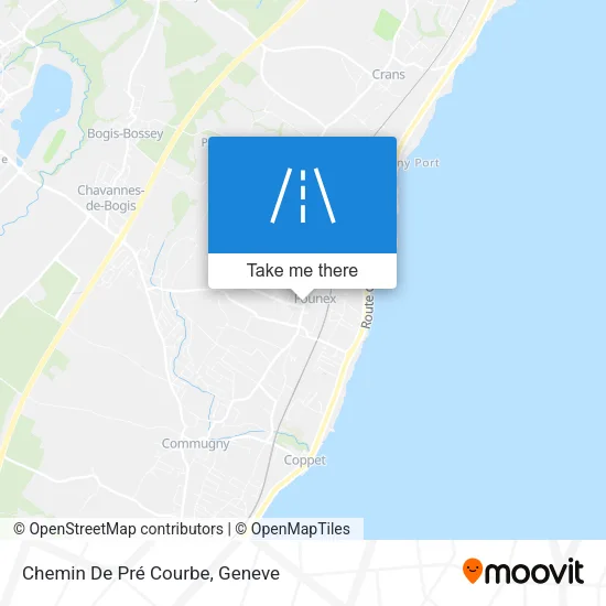 Chemin De Pré Courbe map