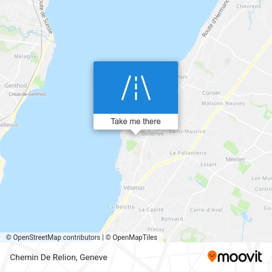 Chemin De Relion map