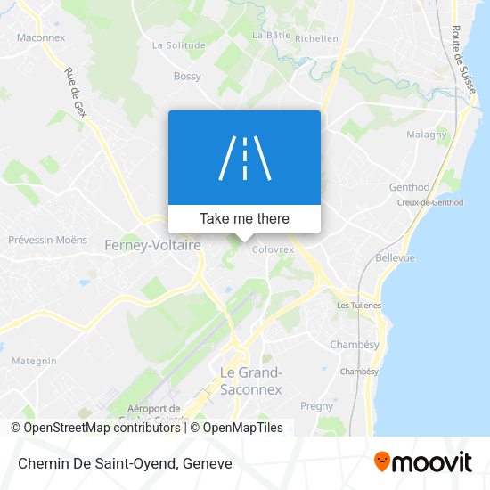 Chemin De Saint-Oyend map
