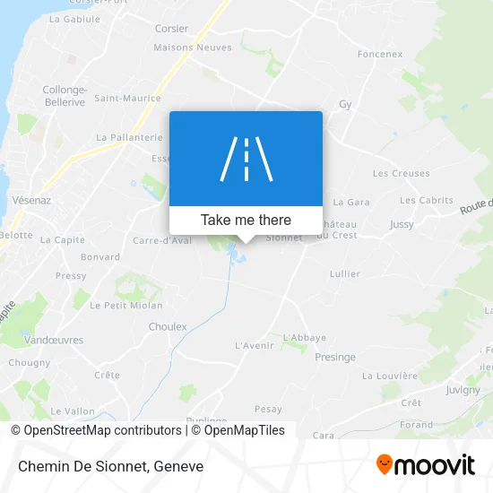Chemin De Sionnet map