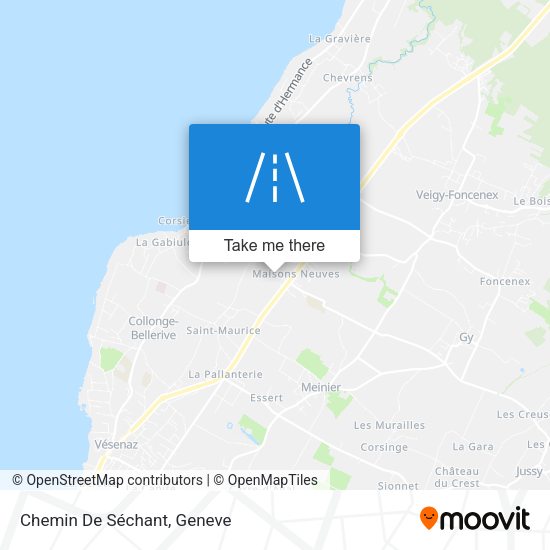 Chemin De Séchant map