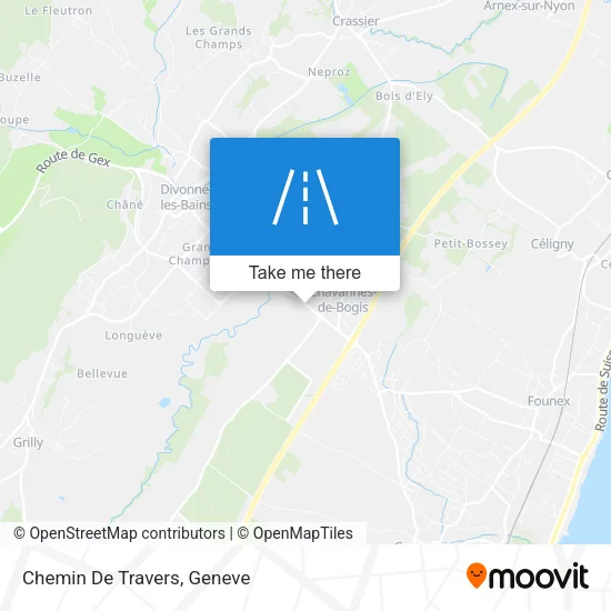 Chemin De Travers map