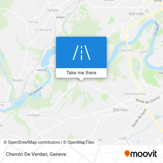 Chemin De Verdan map