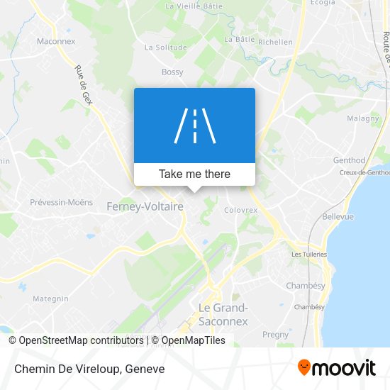 Chemin De Vireloup map