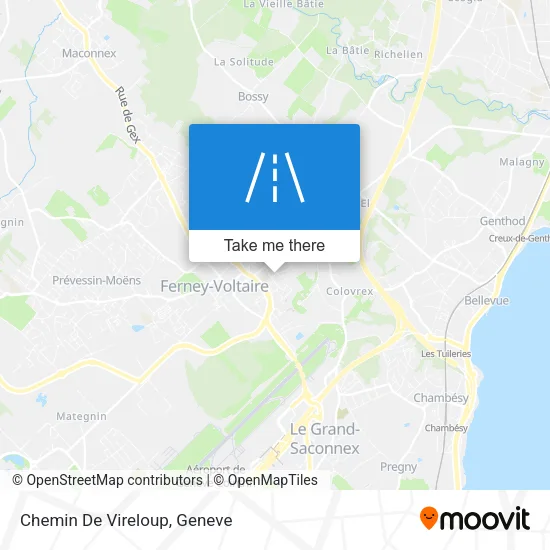 Chemin De Vireloup map