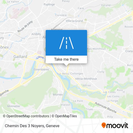 Chemin Des 3 Noyers map