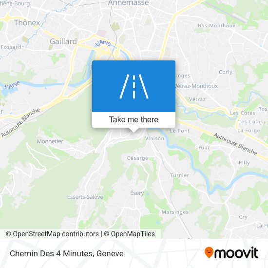 Chemin Des 4 Minutes map