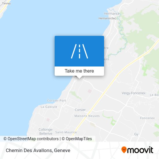 Chemin Des Avallons map