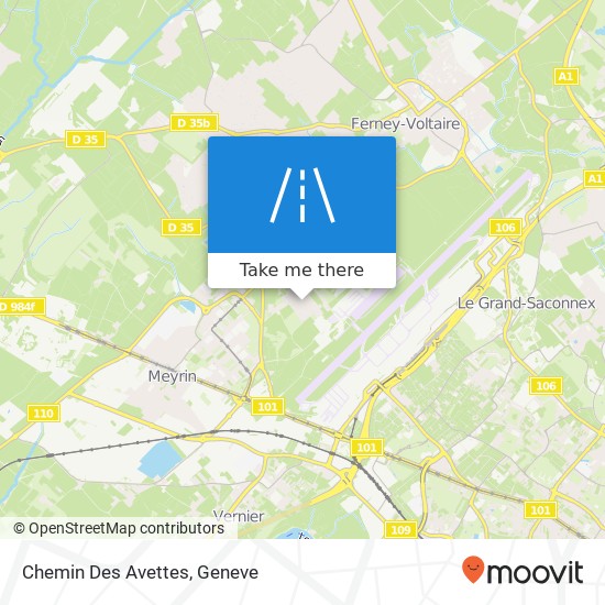 Chemin Des Avettes map