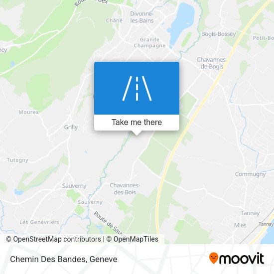 Chemin Des Bandes map