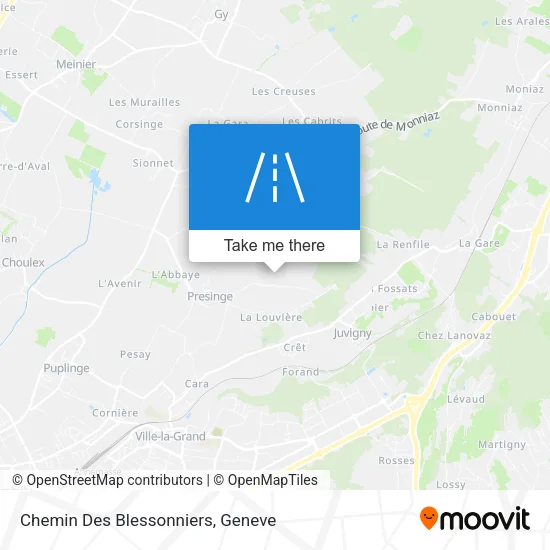 Chemin Des Blessonniers map