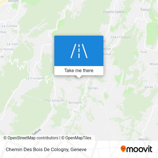 Chemin Des Bois De Cologny map