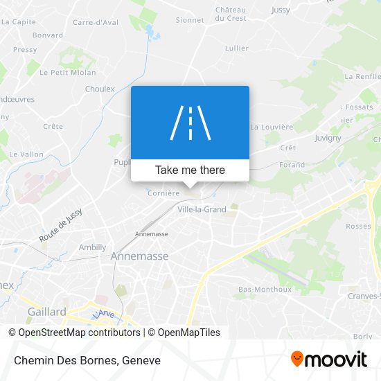 Chemin Des Bornes map