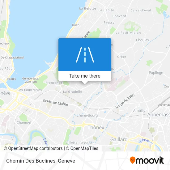 Chemin Des Buclines map