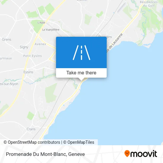 Promenade Du Mont-Blanc map