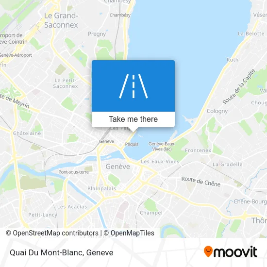 Quai Du Mont-Blanc map