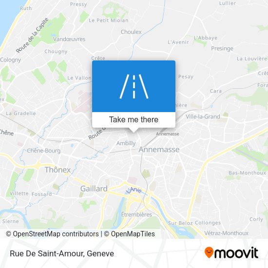 Rue De Saint-Amour map