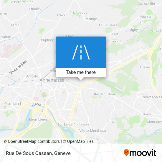 Rue De Sous Cassan map
