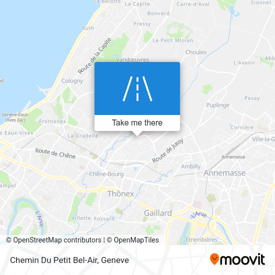 Chemin Du Petit Bel-Air map