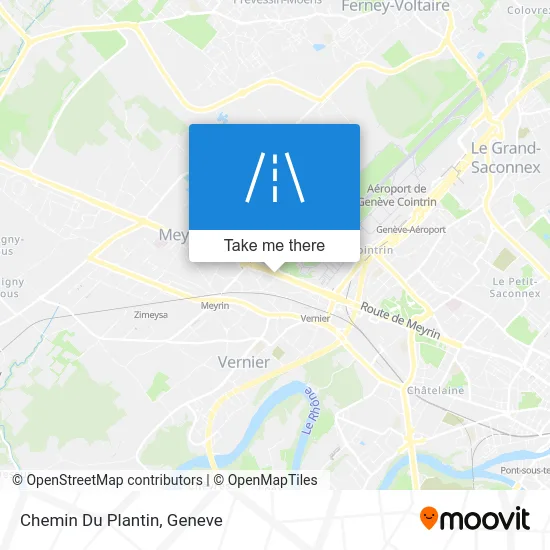 Chemin Du Plantin map