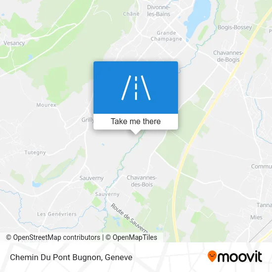 Chemin Du Pont Bugnon map