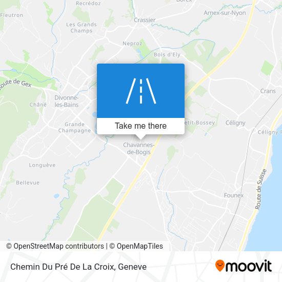 Chemin Du Pré De La Croix map