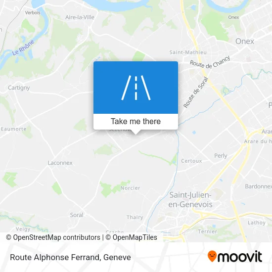 Route Alphonse Ferrand map
