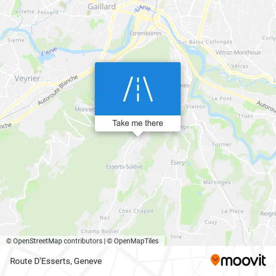 Route D'Esserts map