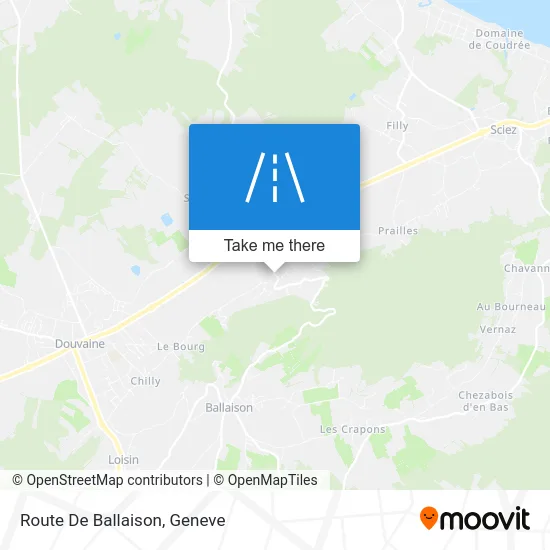 Route De Ballaison map