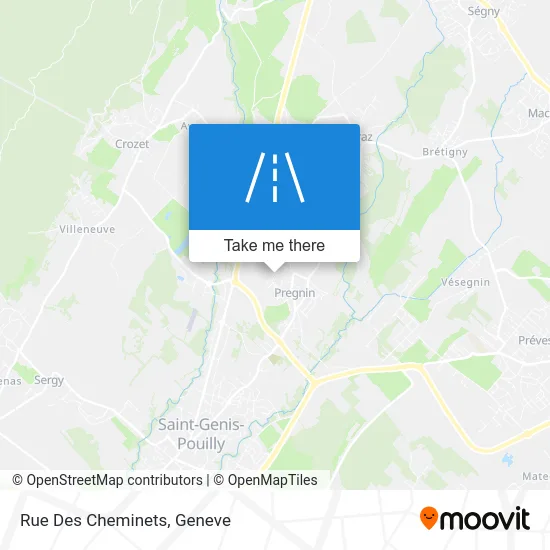 Rue Des Cheminets map