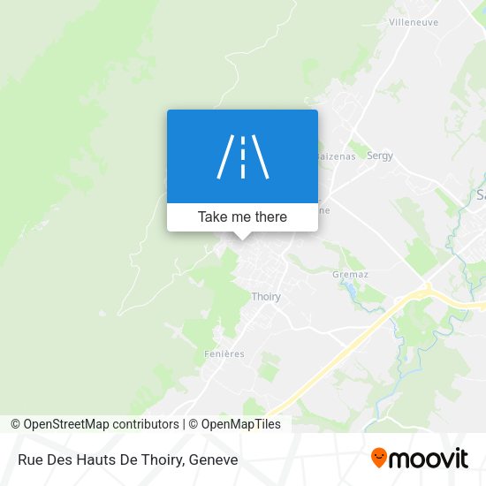 Rue Des Hauts De Thoiry map