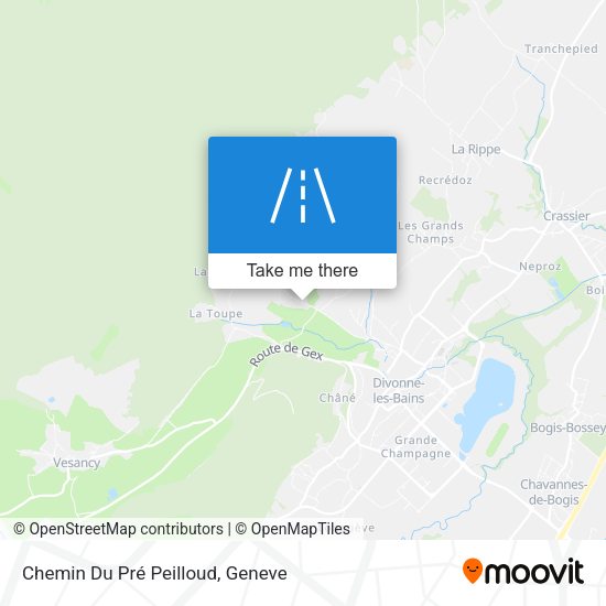 Chemin Du Pré Peilloud map