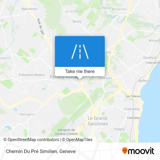 Chemin Du Pré Similien map