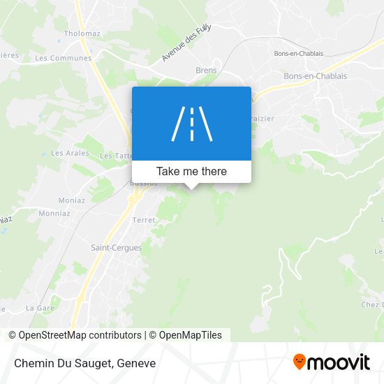 Chemin Du Sauget map