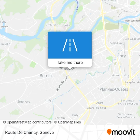 Route De Chancy map