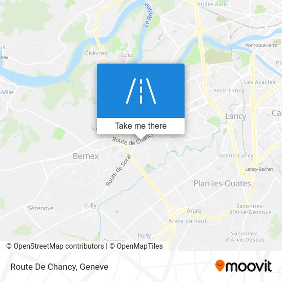 Route De Chancy map