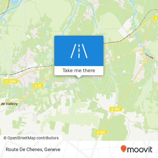 Route De Chenex map