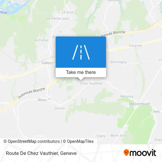 Route De Chez Vauthier map