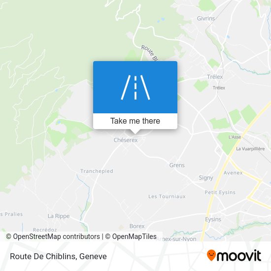 Route De Chiblins map