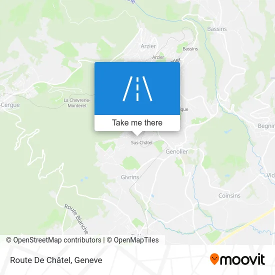 Route De Châtel map