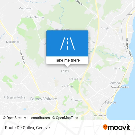 Route De Collex map